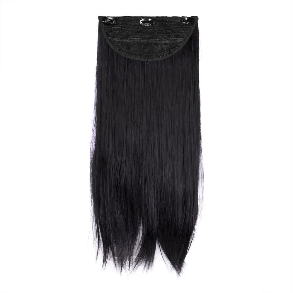 Streak Street Clip-In 24 Jet Black Straight Hair Extensions