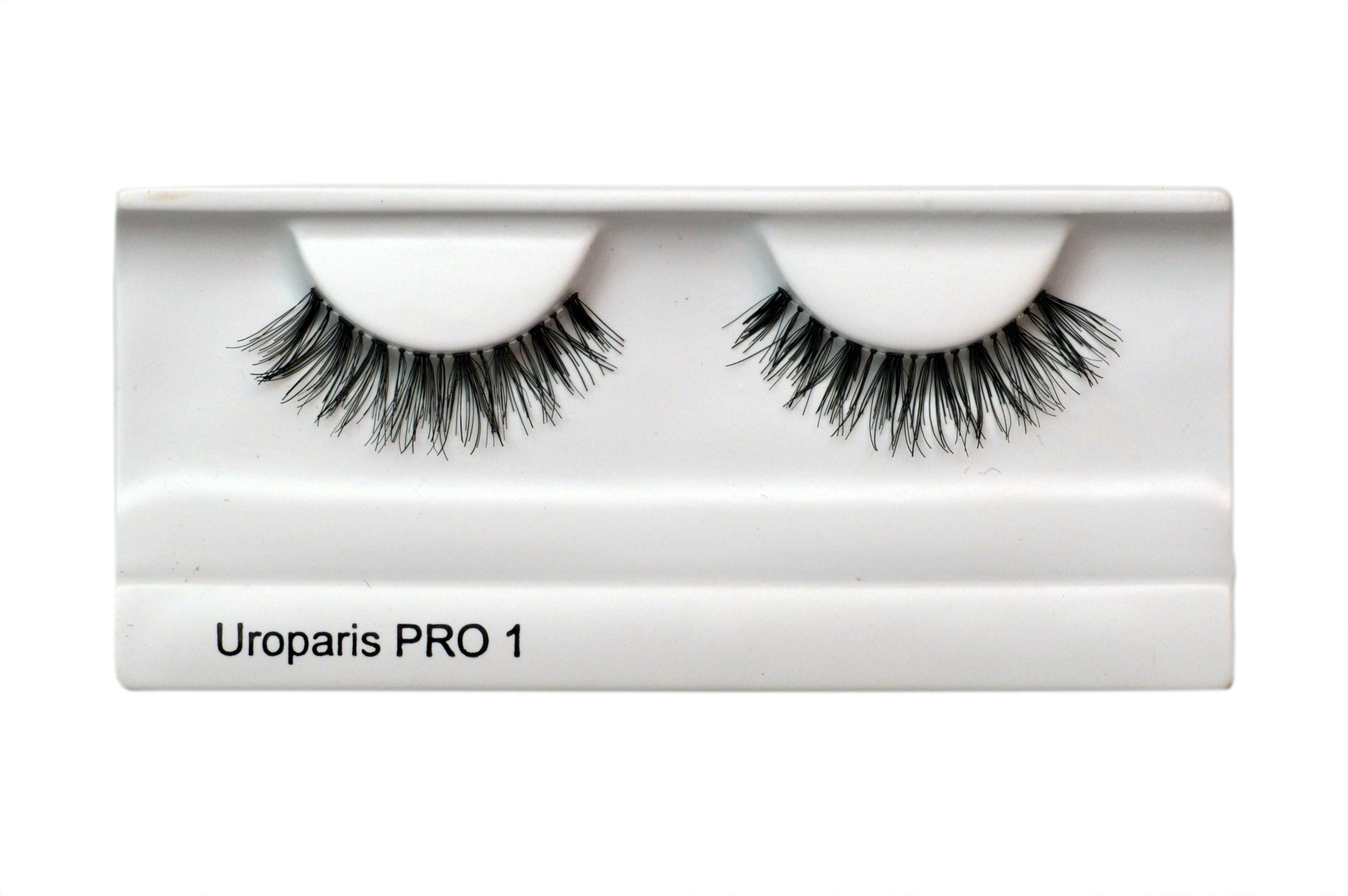 Uroparis Human Hair Eyelashes - PRO 1 / BLACK DOUBLE VOLUME HAIR