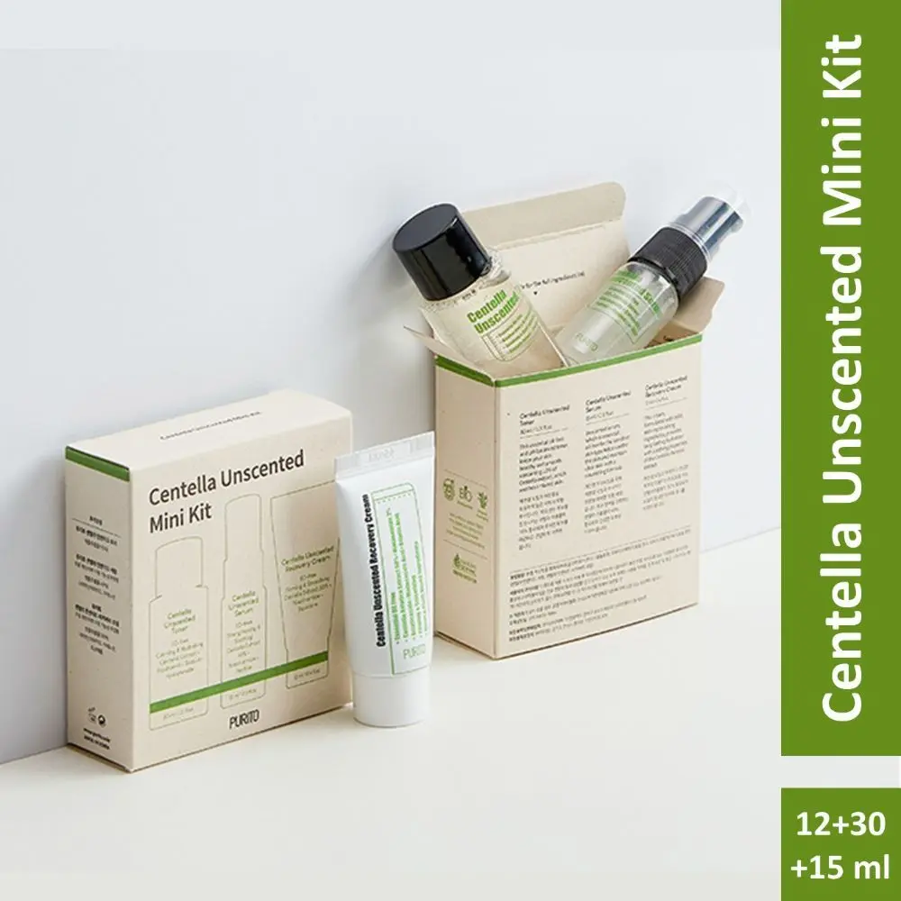 PURITO Centella Unscented line travel kit | Korean Skin Care