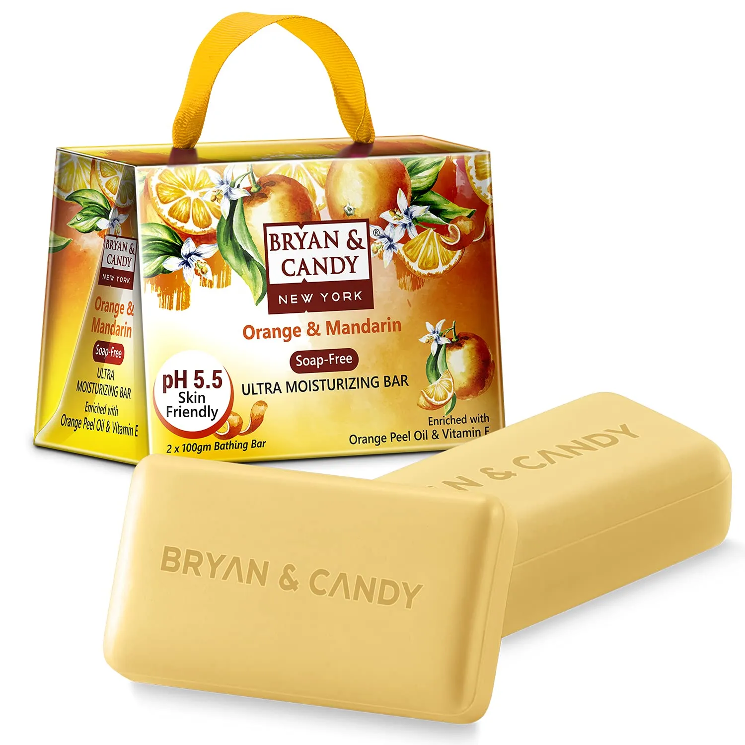 BRYAN & CANDY Orange & Mandarin Ulta Moisturizing Bathing Bar Skin Friendly pH 5.5