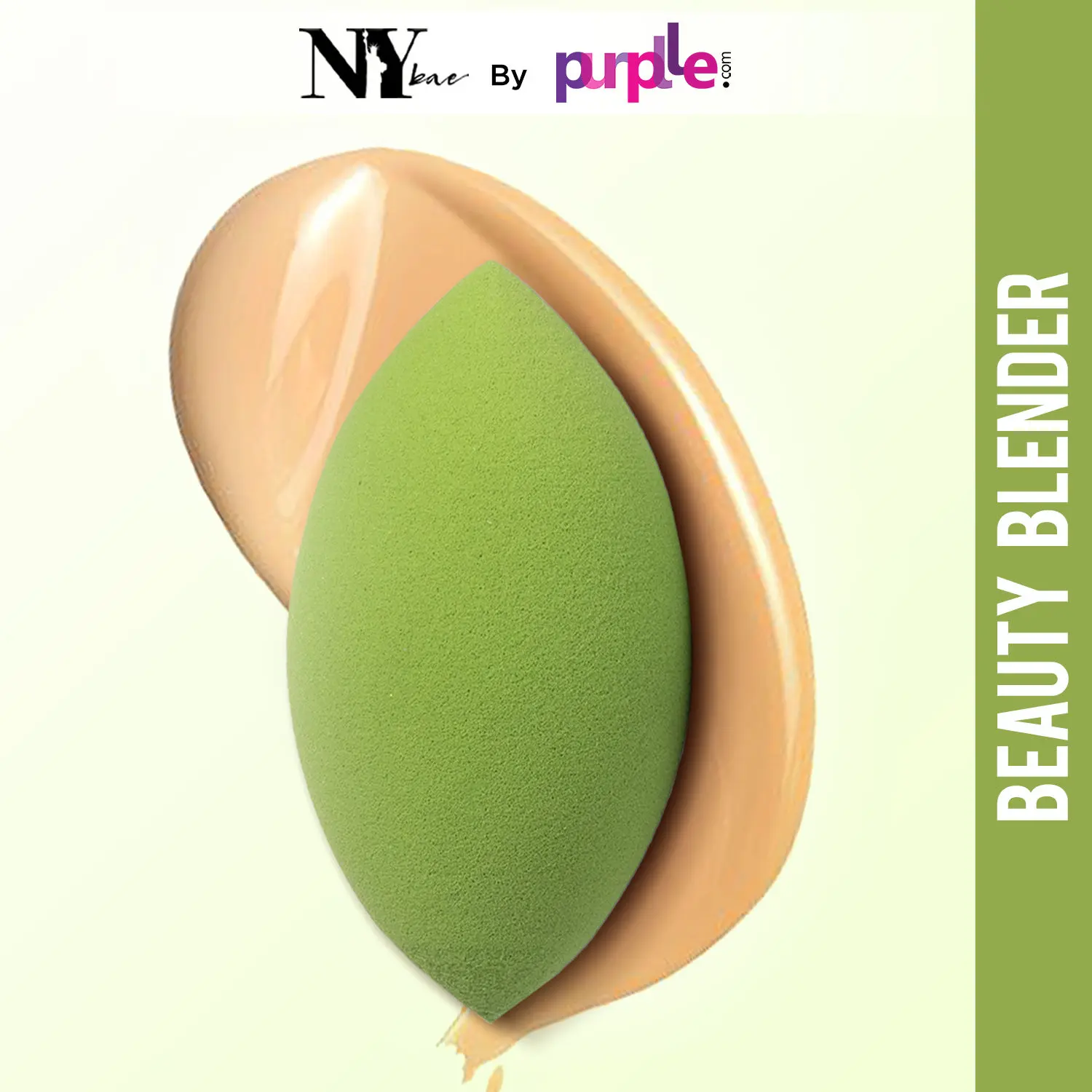 NY Bae Pro Beauty Blender | Olive Blender | Green | Flawless Makeup Application | Maximum Coverage - Bossy 04