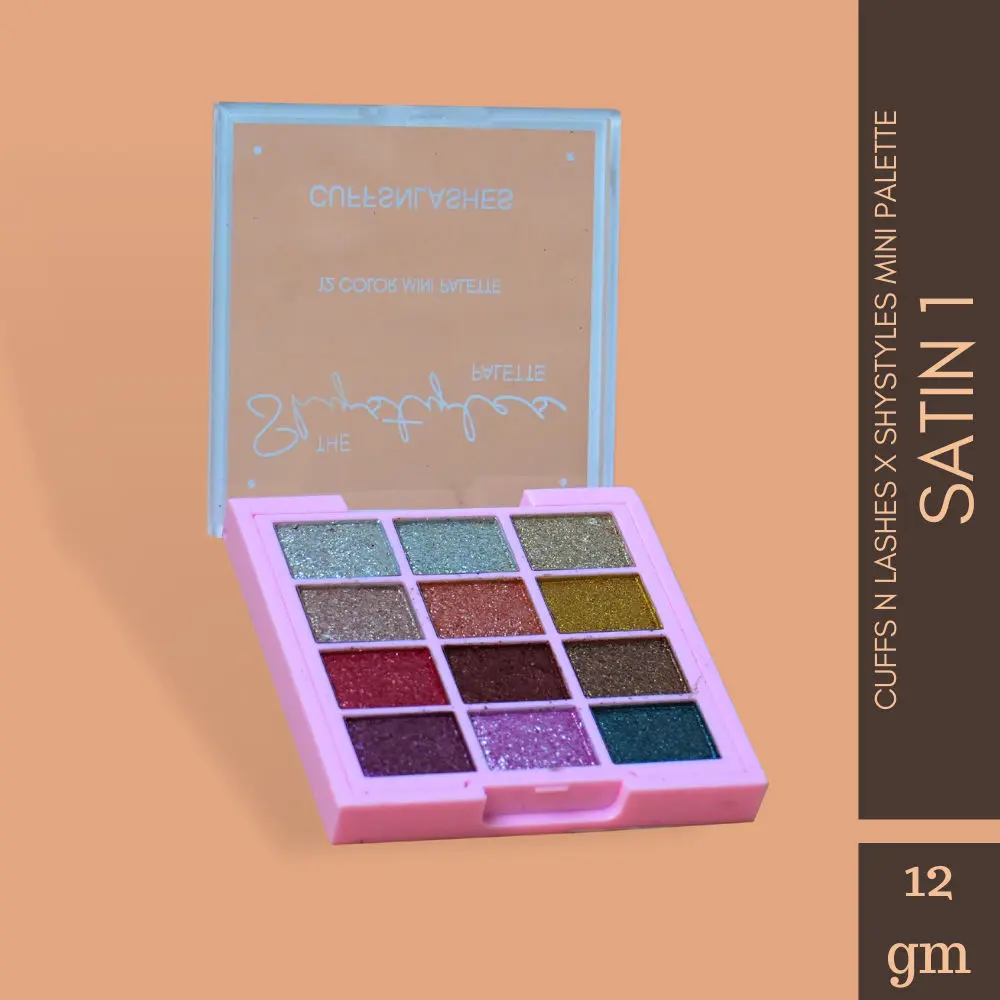 Cuffs n Lashes x Shystyles | The Shystyles Palette | 12 Color Mini Palette - Satin 1