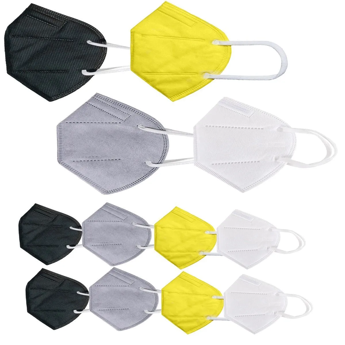 OOMPH Pack of 12 Kn95/N95 Anti-Pollution Reusable 5-Layer Mask