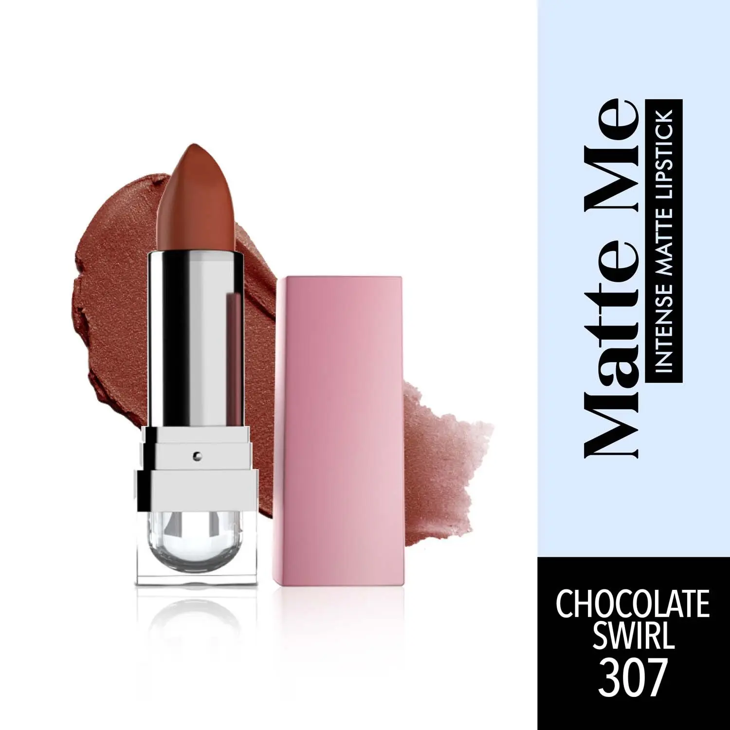 Blue Heaven Matte Me Intense Matte Lipstick- Chocolate Swirl 307, 4gm