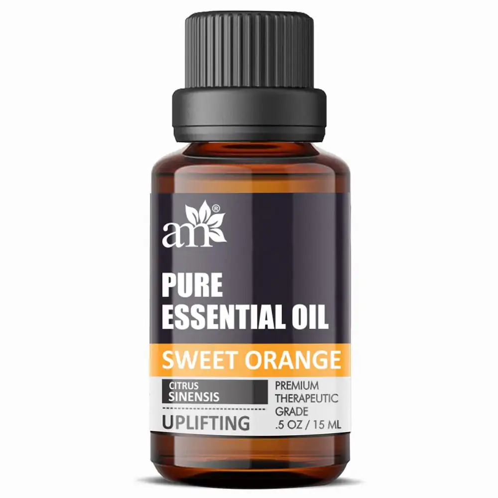 AromaMusk Pure Essential Oil,  15 ml  Sweet Orange - Uplifting