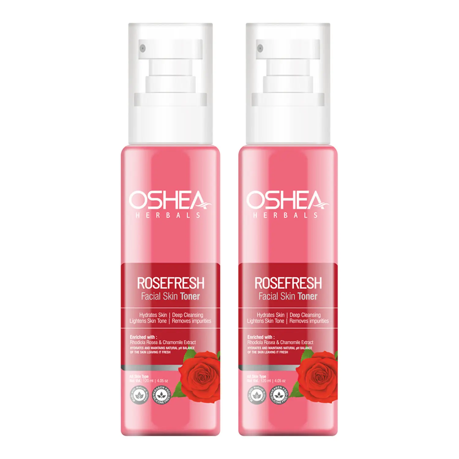 OSHEA HERBALS Rose Fresh Skin Toner (Pack of 2 )