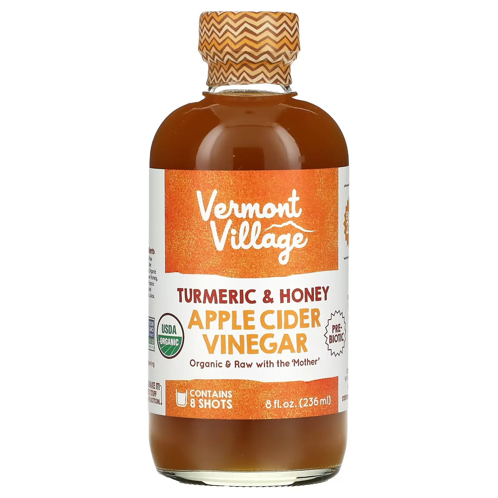 Apple Cider Vinegar, Turmeric & Honey, 8 fl oz (236 ml)