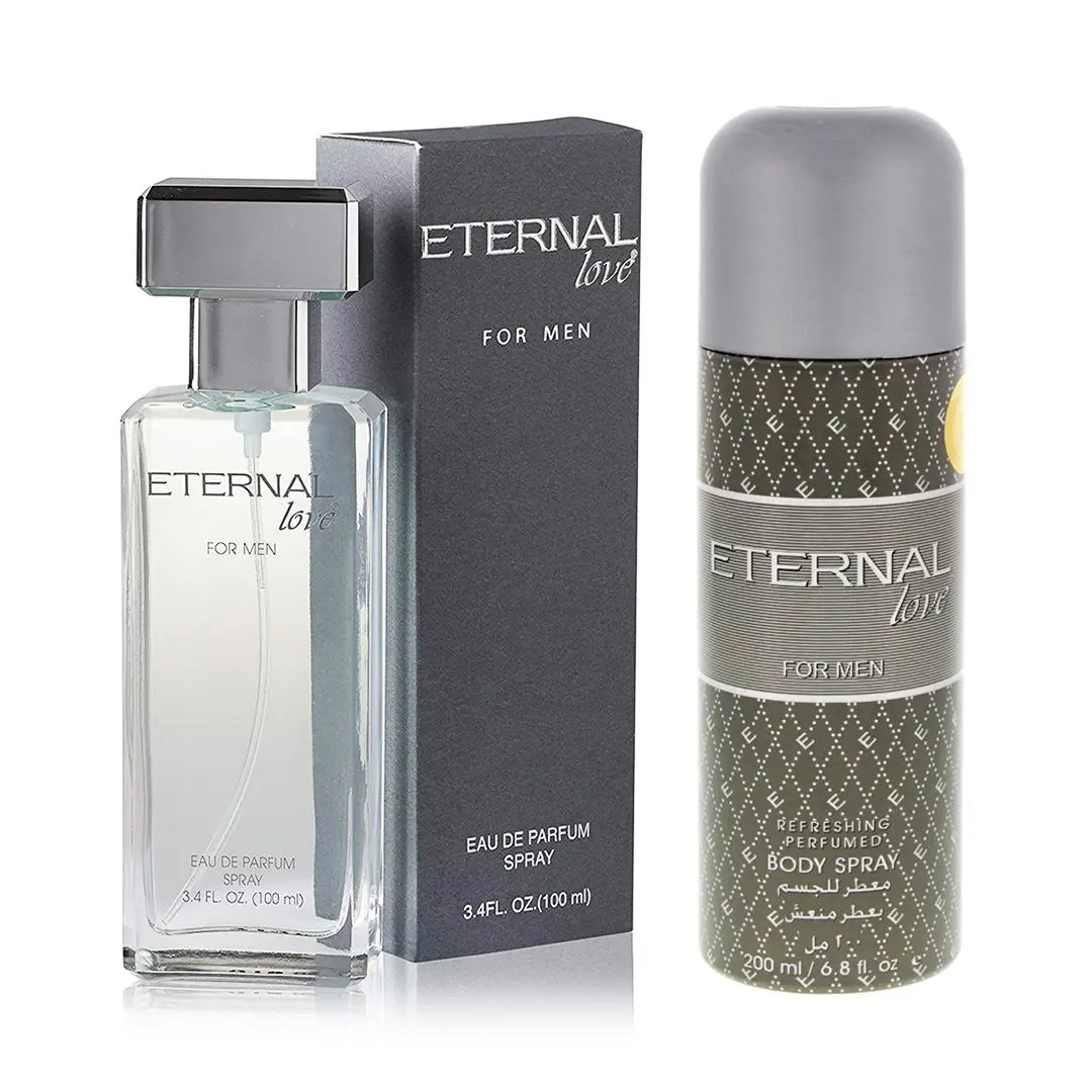 ETERNAL Love for Men Eau De Parfum, 100ml & Men Deodorant Perfumed Bodyspray, 200ml