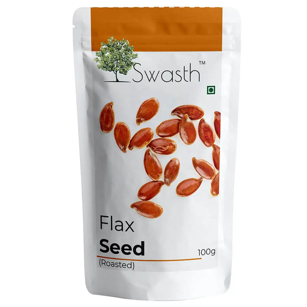 Swasth Roasted Flax Seed,  Unflavoured  0.1 kg