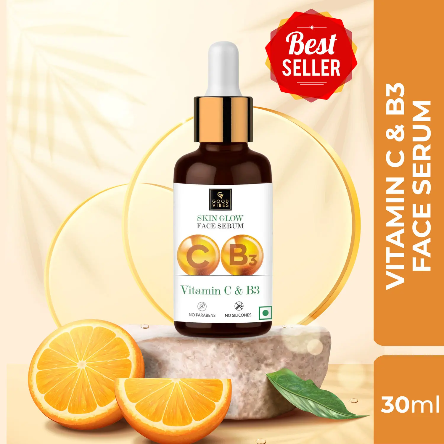 Good Vibes Vitamin C & B3 Skin Glow Face Serum