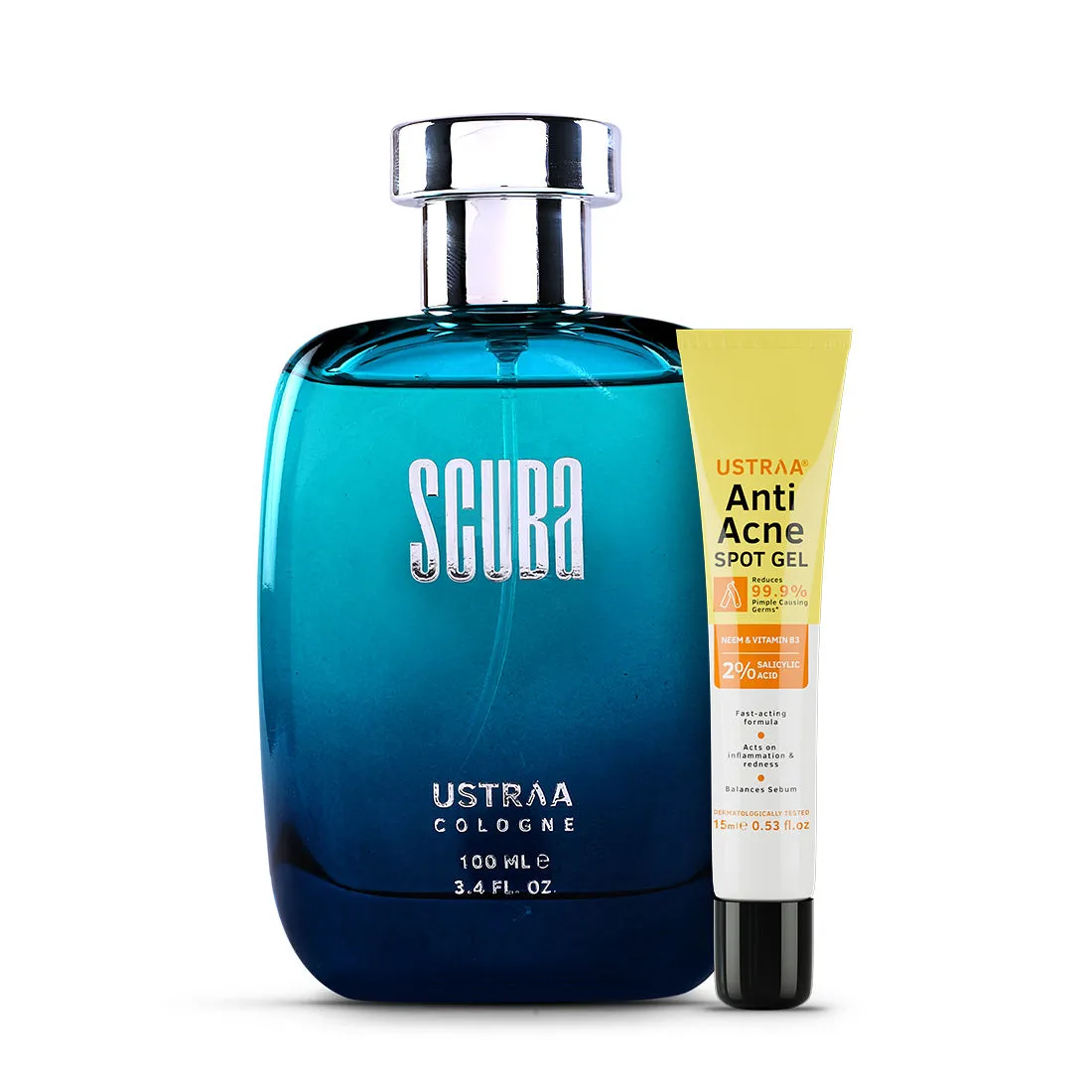 Ustraa Anti Acne Spot Gel & Scuba Cologne Combo