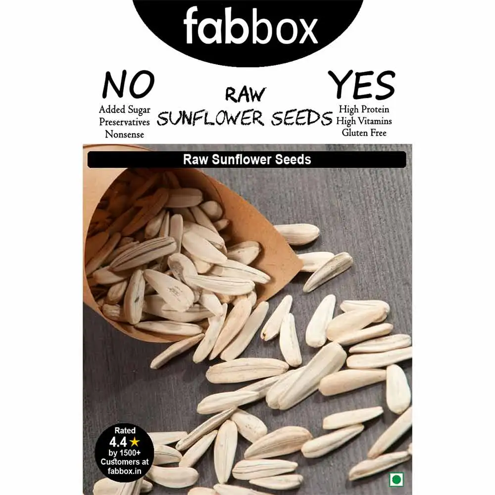 Fabbox Raw Sunflower Seeds,  Unflavoured  350 g