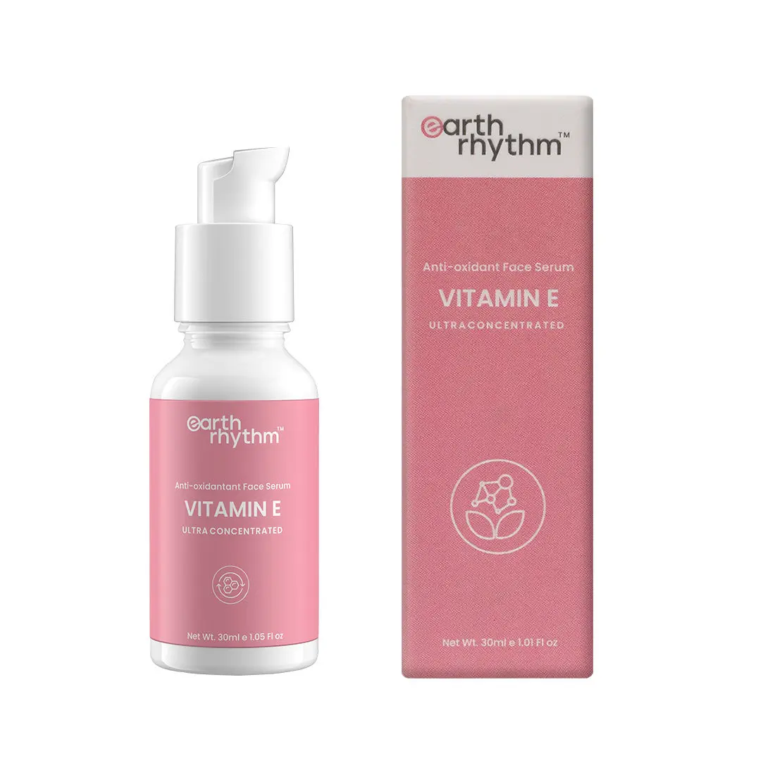 Earth Rhythm Vitamin E Anti Oxidant Barrier Suppport, Ultra Concentrated Face Serum | Nourishes & Protects Skin, Antioxidant, Supports Barrier Repair| for All Skin Types | Men & Women - 30 ML