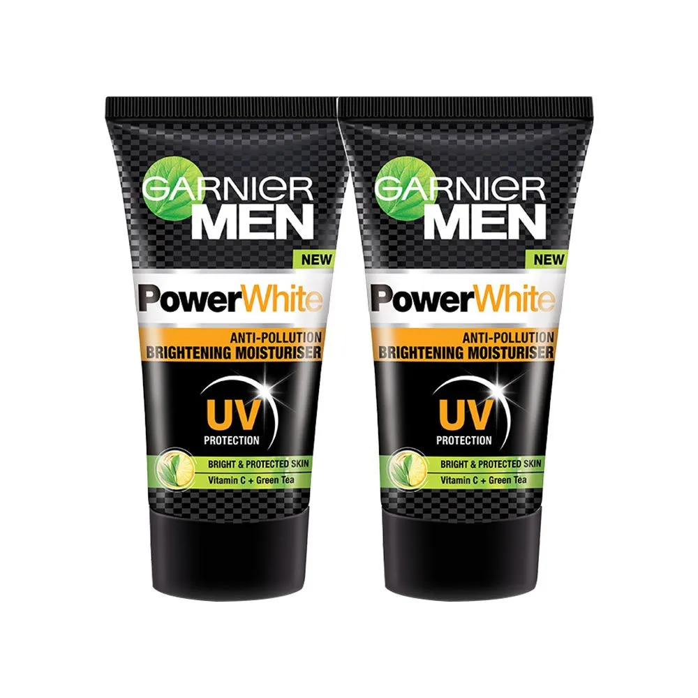 Garnier Men Pack of 2 Power White Anti-Pollution Brightening Moisturizer