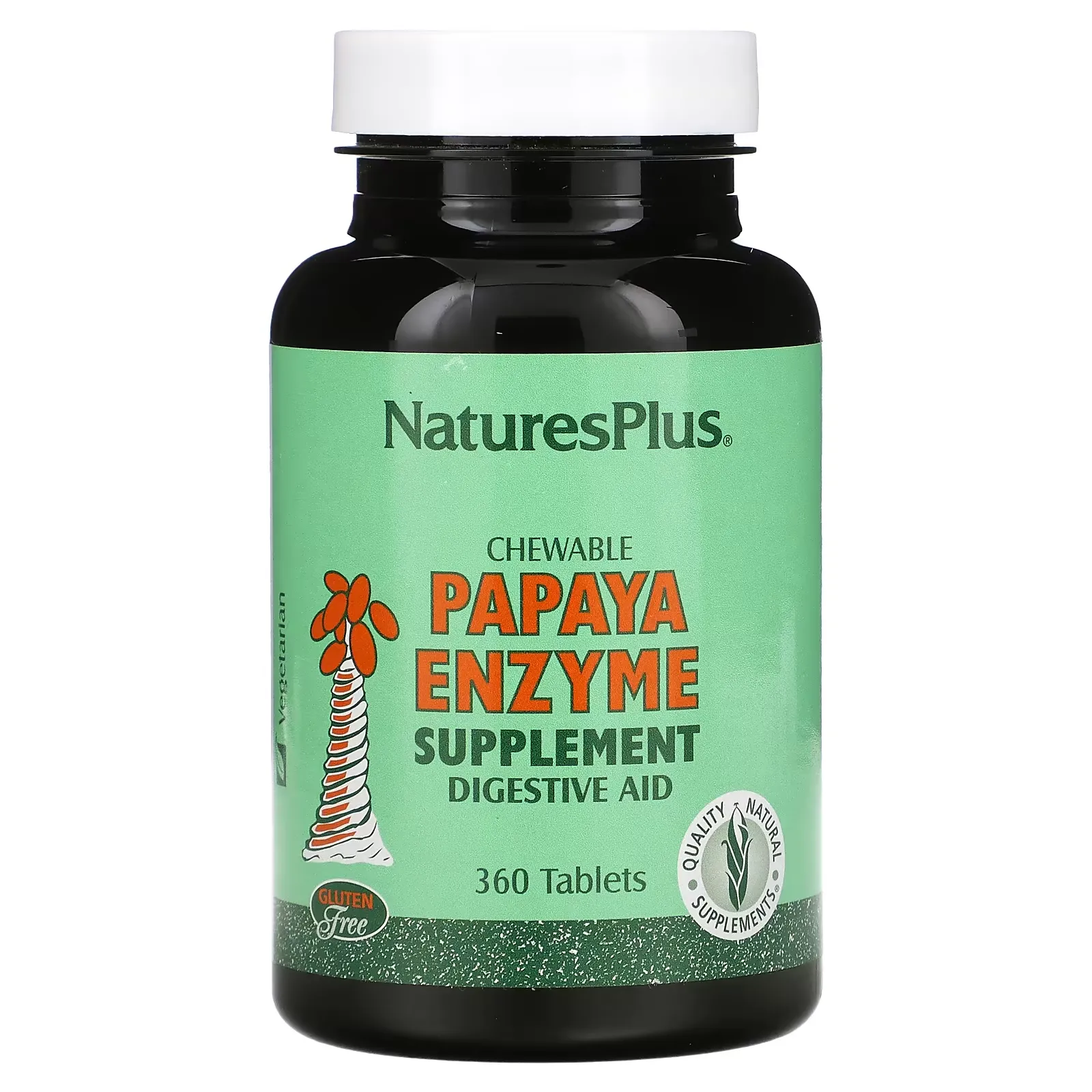 Chewable Papaya Enzyme Supplement, 360 Tablets