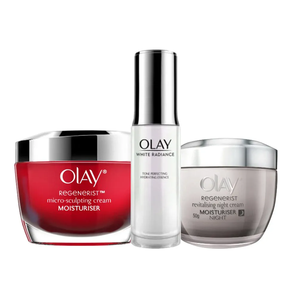 Olay 3 Step Skincare Day + Night Routine