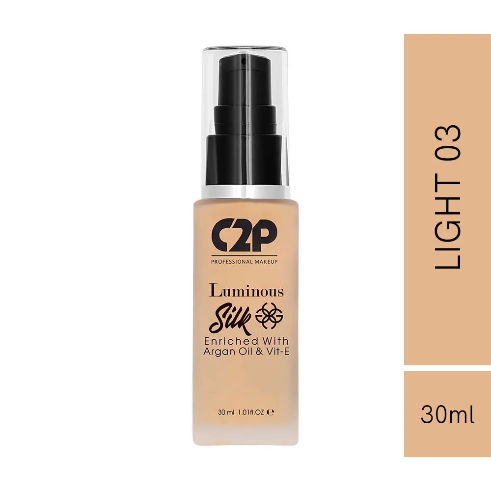 C2P Pro Luminious Silk Foundation - Light 03