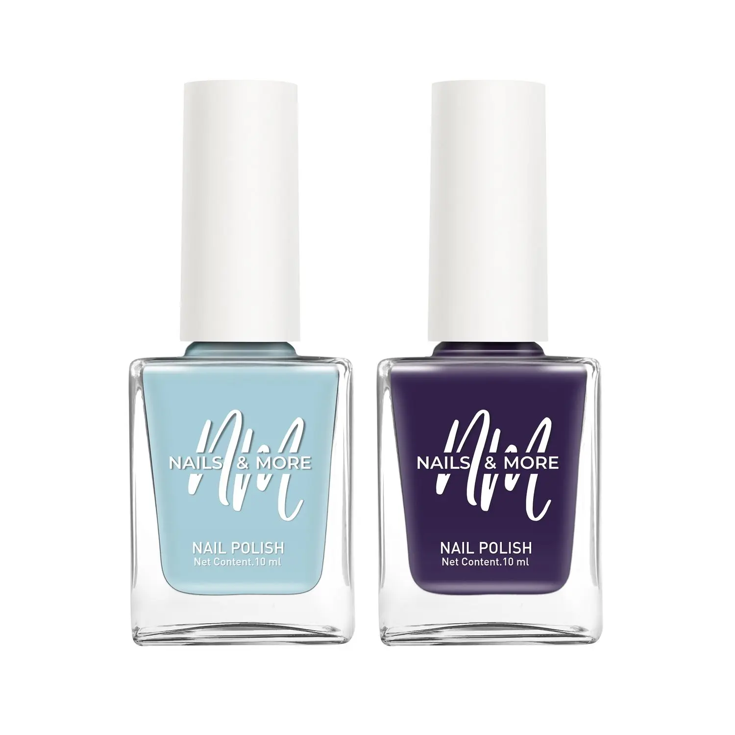 NAILS & MORE: Enhance Your Style with Long Lasting in Puple Magic - Light Blue Pack of 2