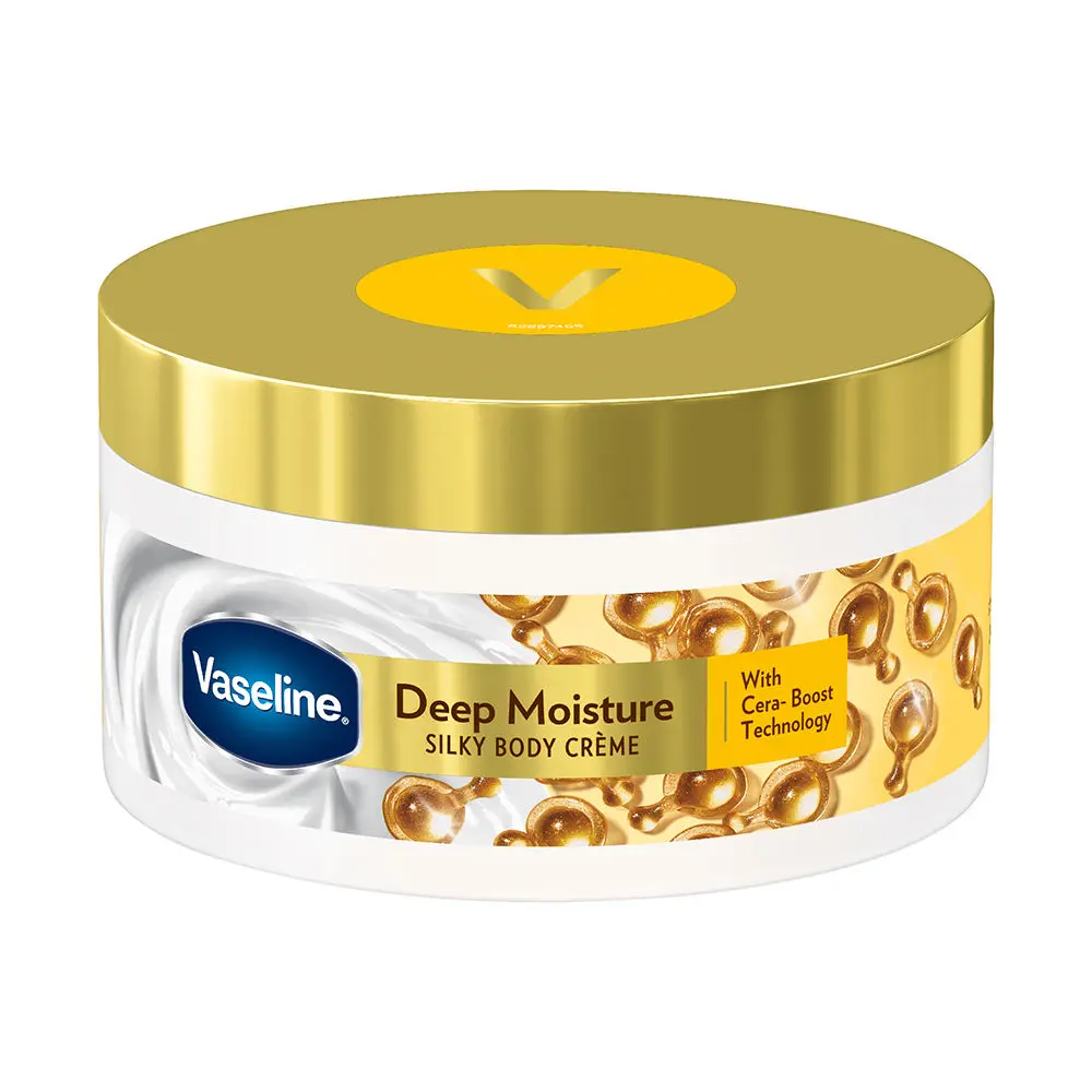 Vaseline Deep Moisture Silky Body Creme, 180 g. With Cera-Boost Technology for Silky Smooth Skin, 180 g