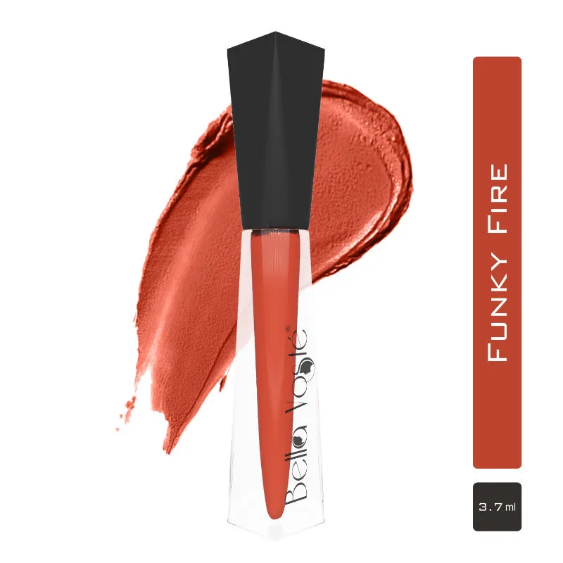 Bella Voste Ulti-Matte Liquid Lipstick - 09 Funky Fire