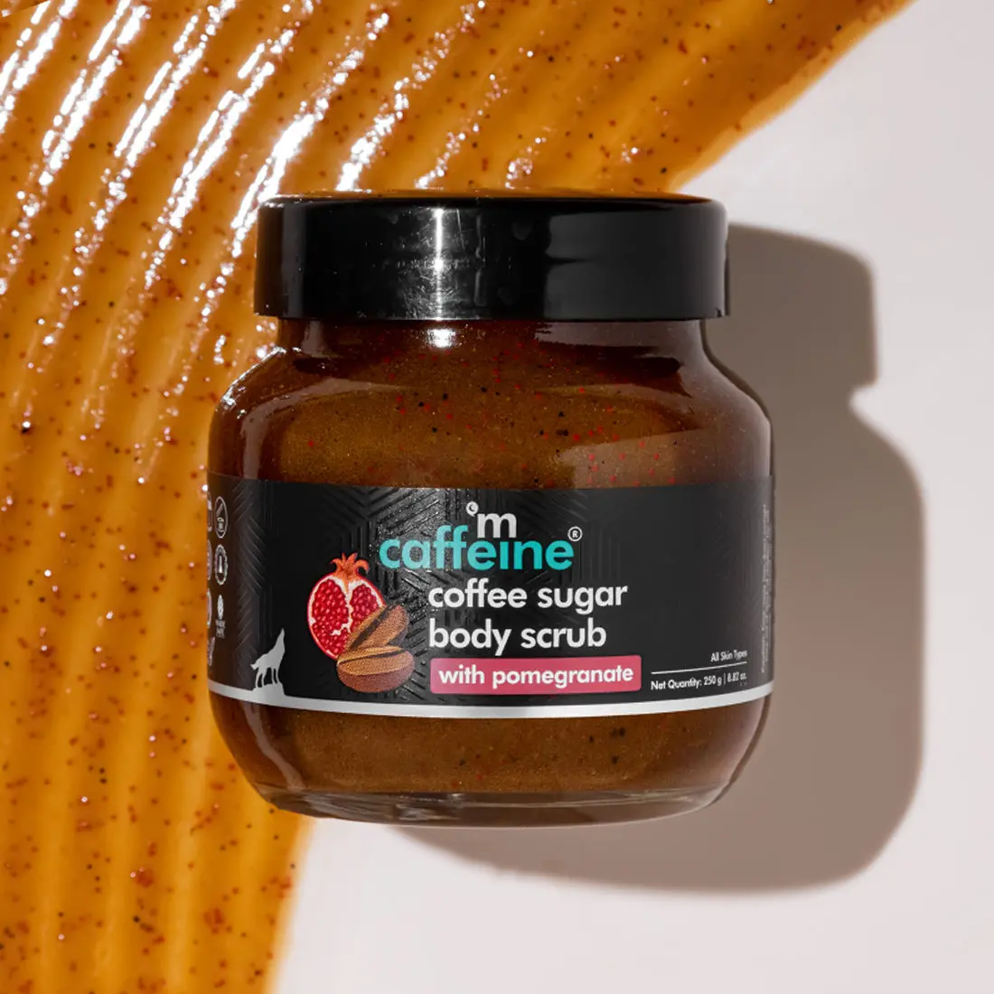 mCaffeine Coffee Sugar Body Scrub with Pomegranate