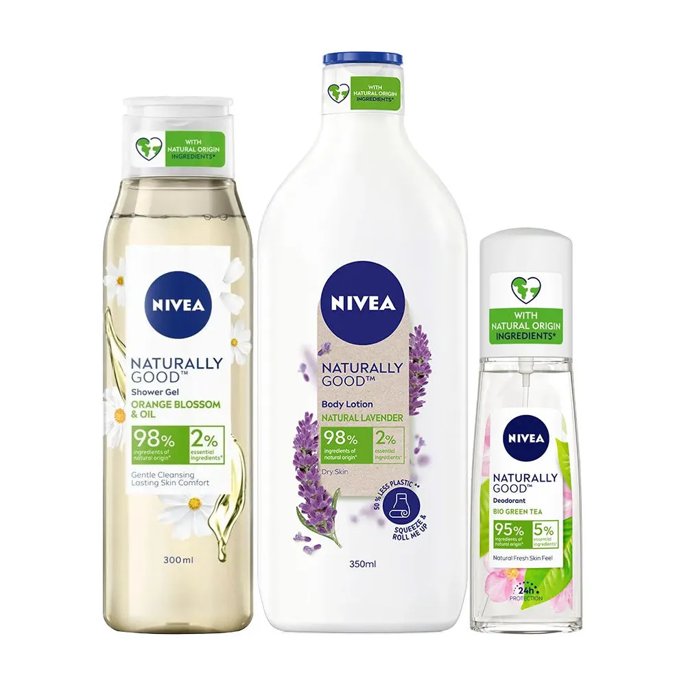 Nivea Naturally Good Bath & Body Combo