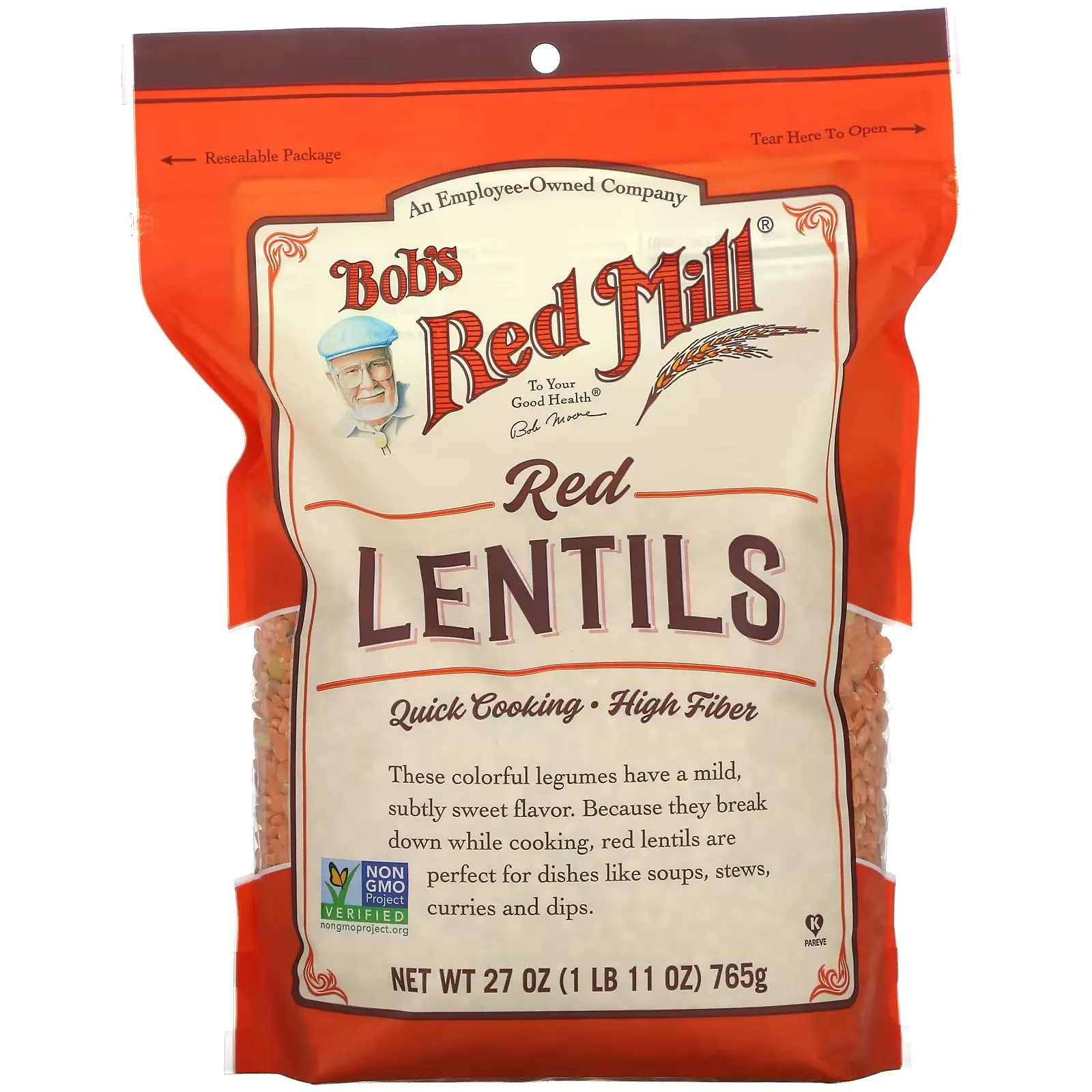 Red Lentils Heritage Beans, 27 oz (765 g)