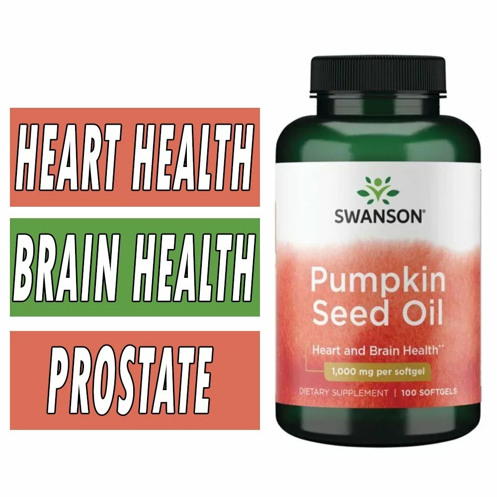 Swanson Pumpkin Seed Oil - 1000 mg - 100 Softgels