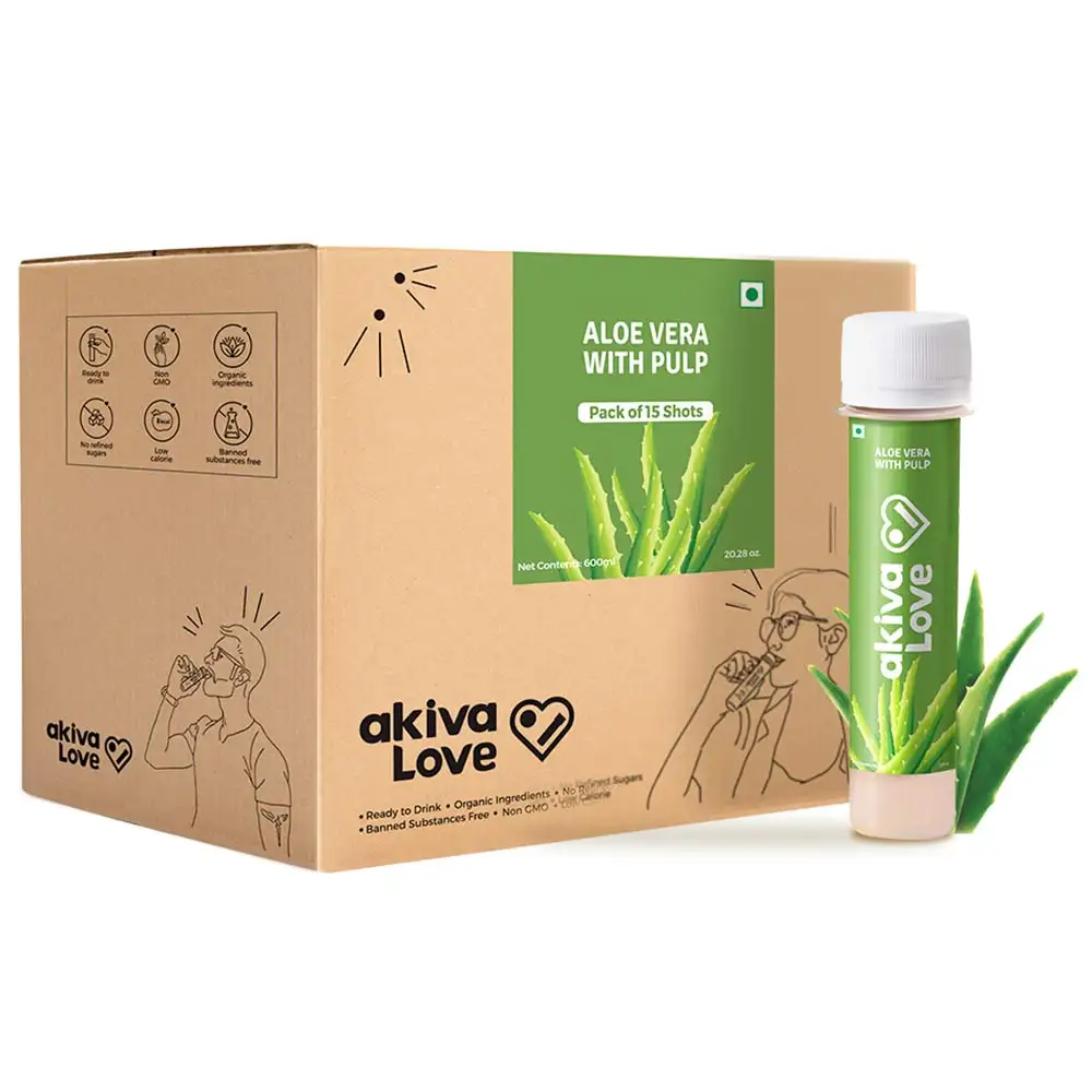 Akiva Skin Glow Aloe Vera Honey Pack of 15,  40 ml  Natural