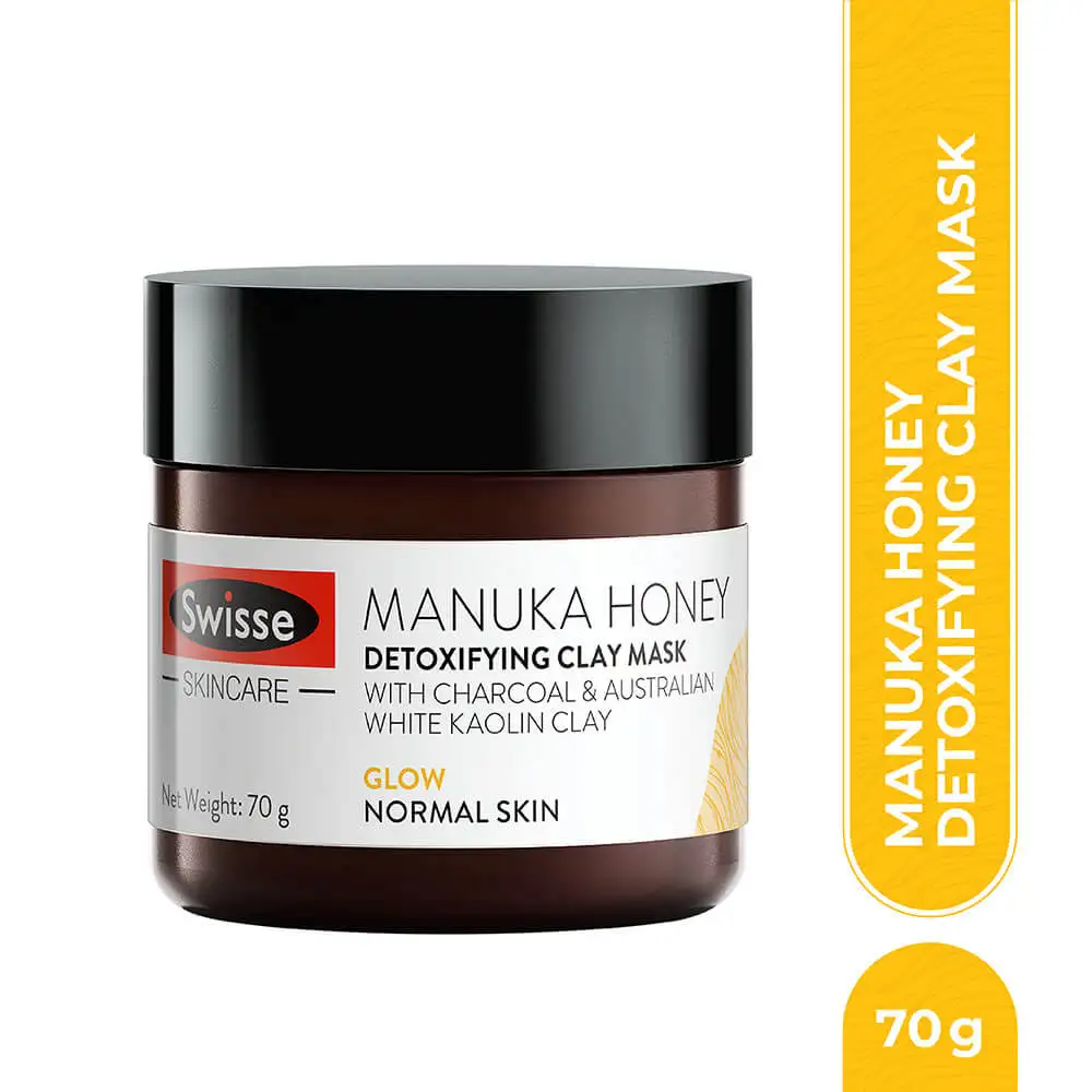 Swisse Skincare Manuka Honey Detoxifying Clay Mask,  70 g  for Normal Skin