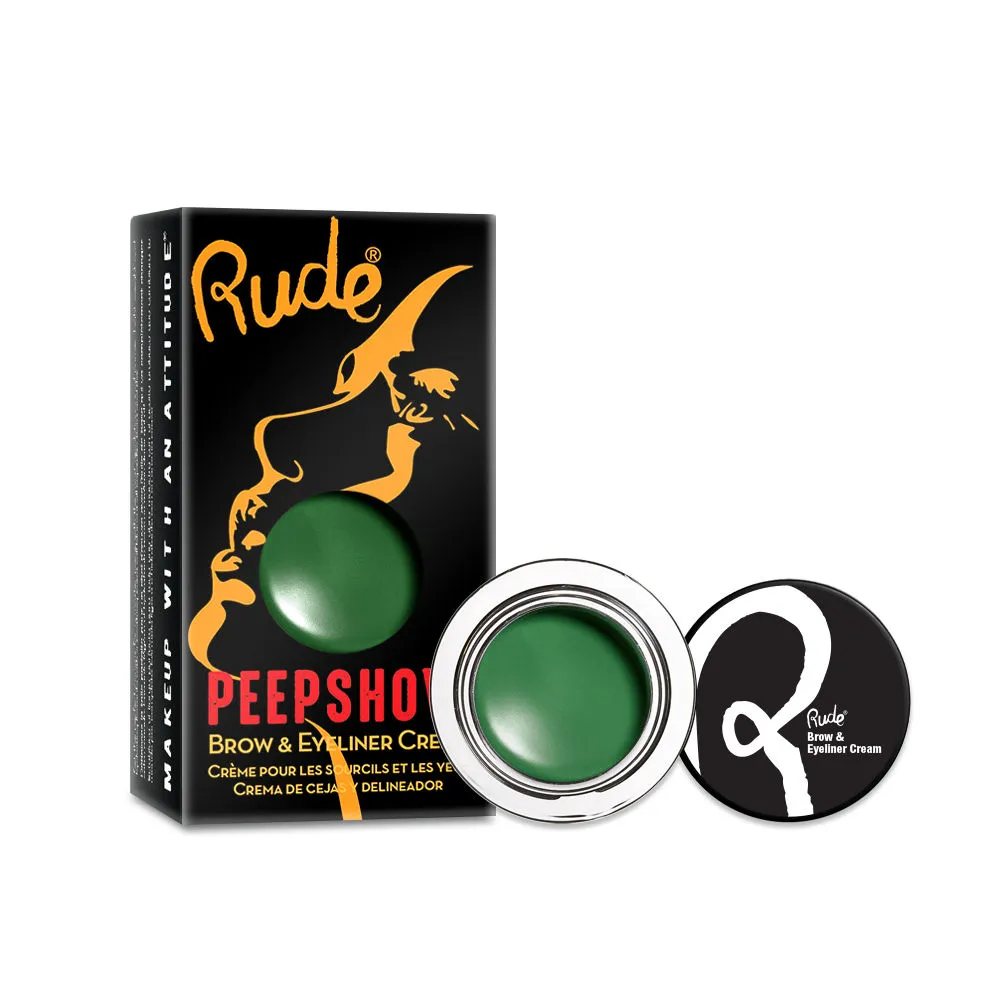 Rude Cosmetics Peep Show Brow & Eyeliner Cream - Forbidden