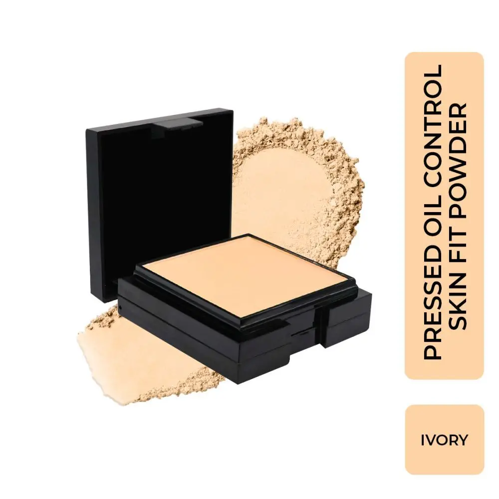 Half N Half Pressed Oil Control Skin Fit Powder, Skin Whitening, Ivory (20gm)