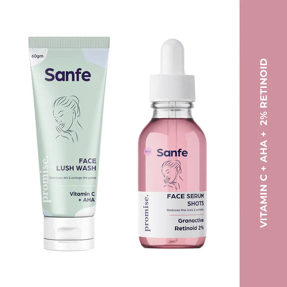 Sanfe Age Rewinding Combo - Face Wash & Serum