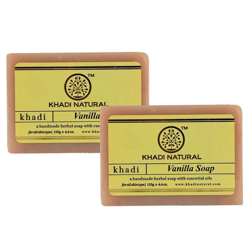 Khadi Natural Ayurvedic Vanilla Soap - Pack of 2