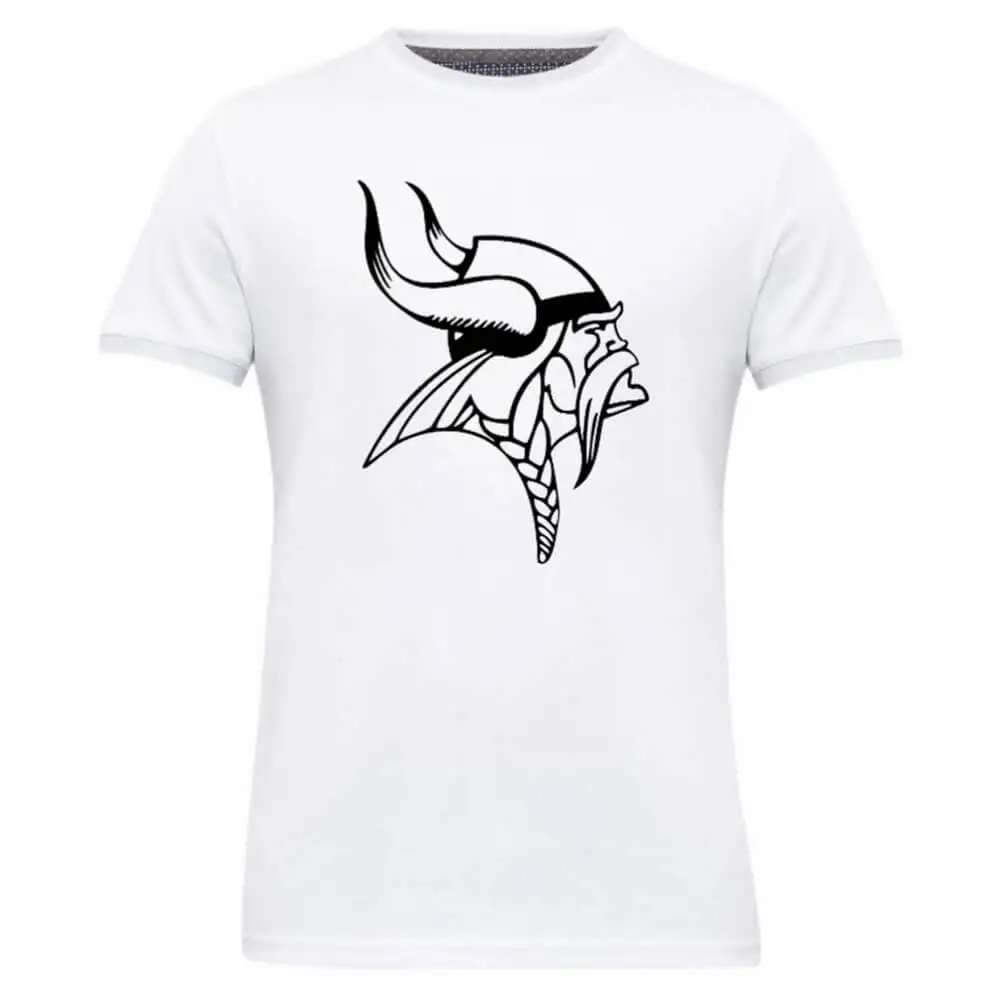 Gym Brute Viking T Shirt,  White  Medium