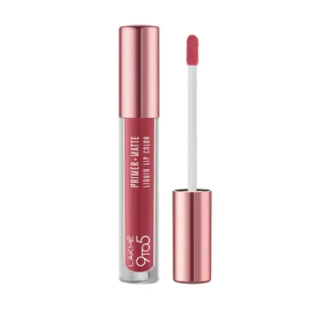 Lakme 9to5 P+M Liquid Lip Color MN4 Nude Punch