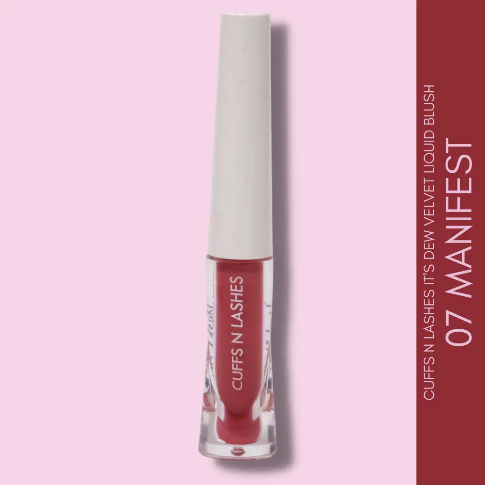 Cuffs n Lashes It's Dew Velvet Liquid Blush, Manifest 07, 5 ML