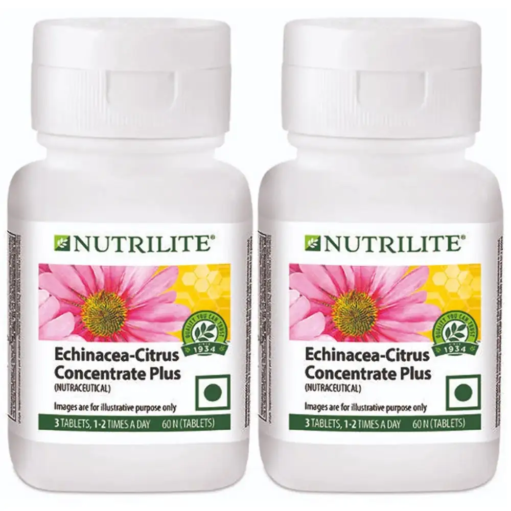 Amway Nutrilite Echinacea-Citrus Concentrate Plus - Pack of 2,  60 tablet(s)