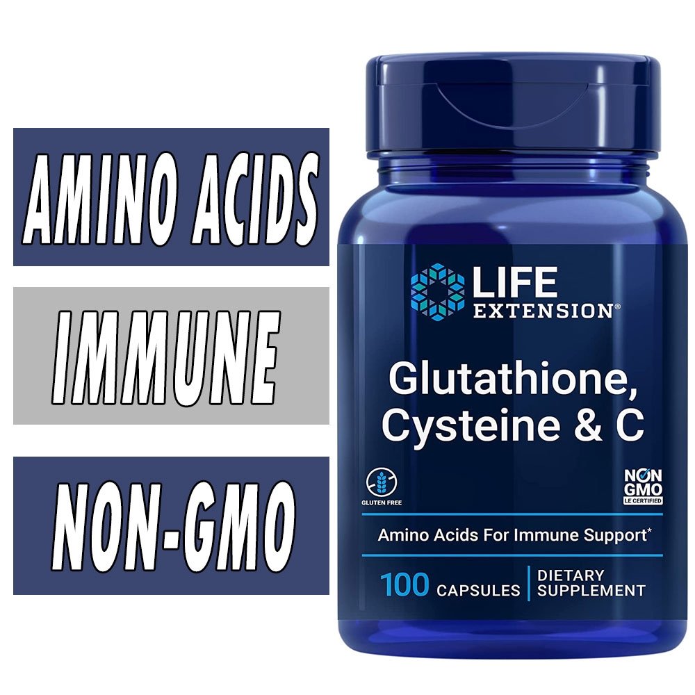 Life Extension Glutathione, Cysteine and C - 100 Capsules