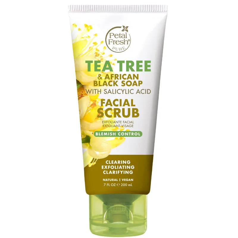 Petal Fresh Tea Tree & African Black Soap Facial Scrub