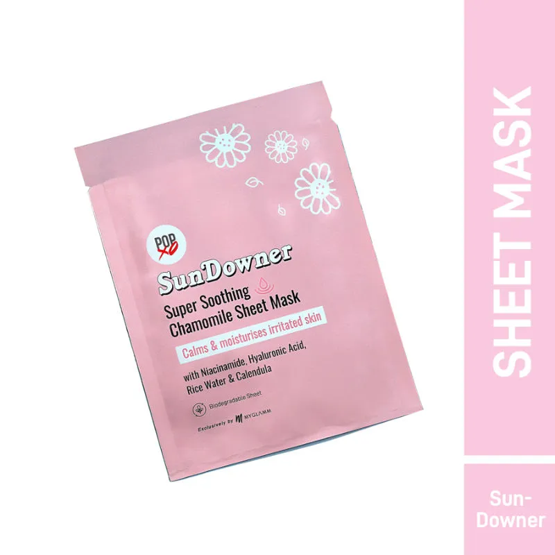 MyGlamm PoPxo Sundowner Soothing Chamomile Sheet Mask