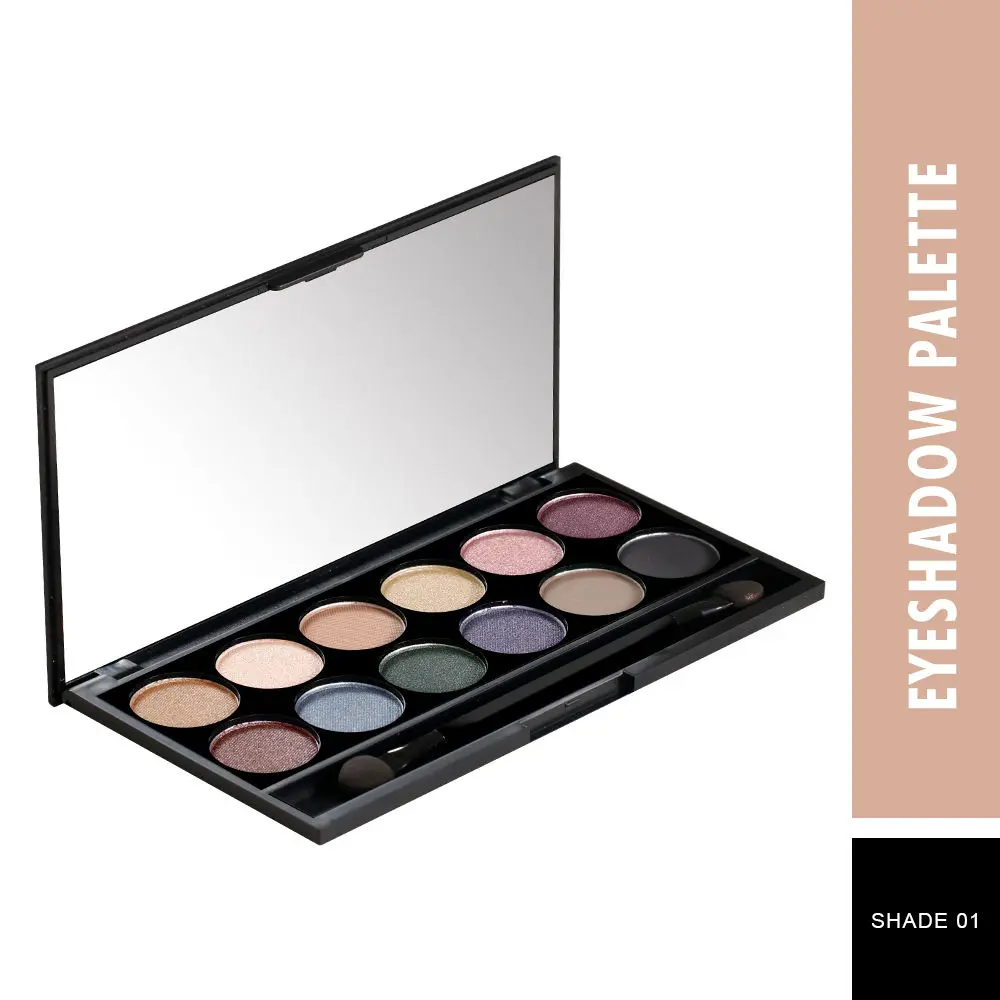 Swiss Beauty Exclusive Eye Color Collection 12 Ultra Professional Eyeshadows - Multi-01 (10 g)