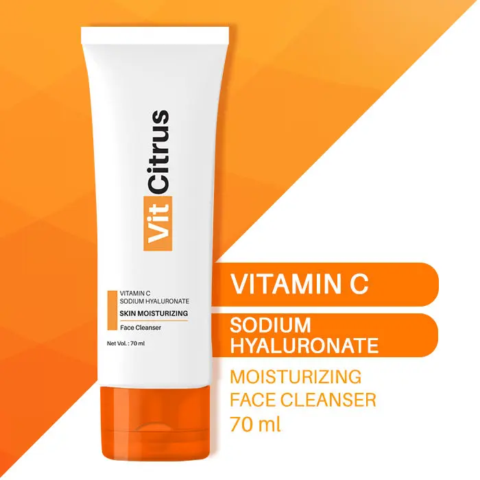 Vit Citrus Vitamin C Sodium Hyaluronate Skin Moisturizing Face Cleanser(70 ml)