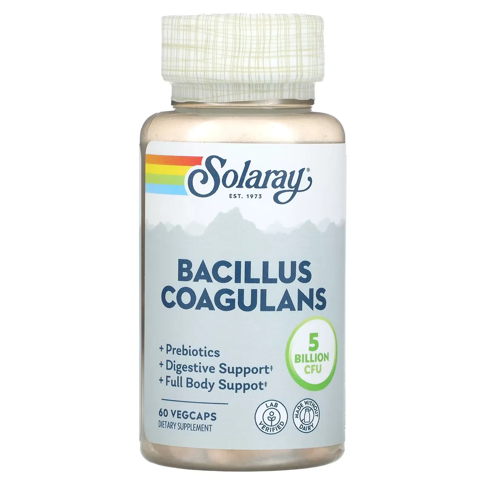 Bacillus Coagulans, 2.5 Billion,  60 VegCaps