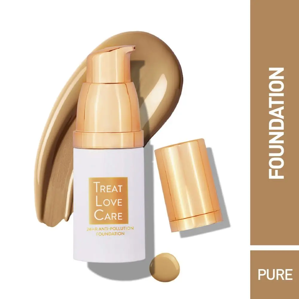 MyGlamm Treat Love Care 24 Hrs Antipollution Foundation-Pure-14ml