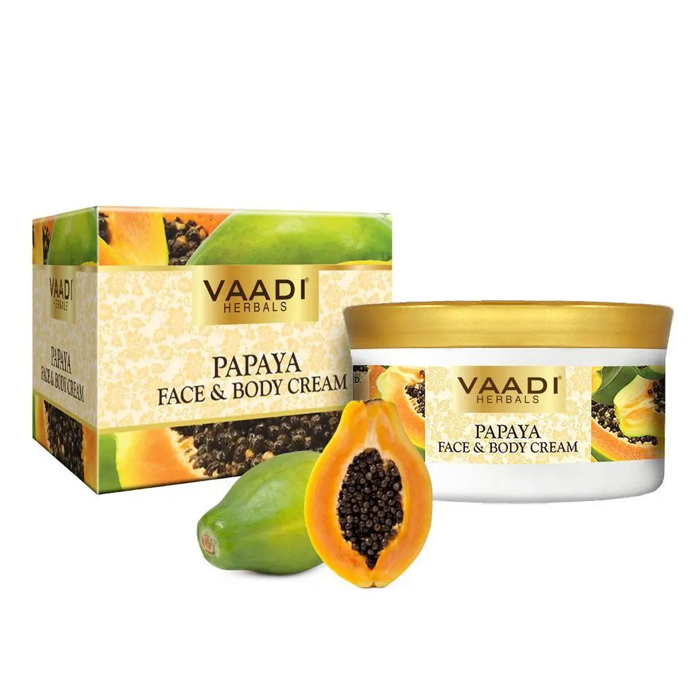 Vaadi Herbals Papaya Face & Body Cream (150 g)