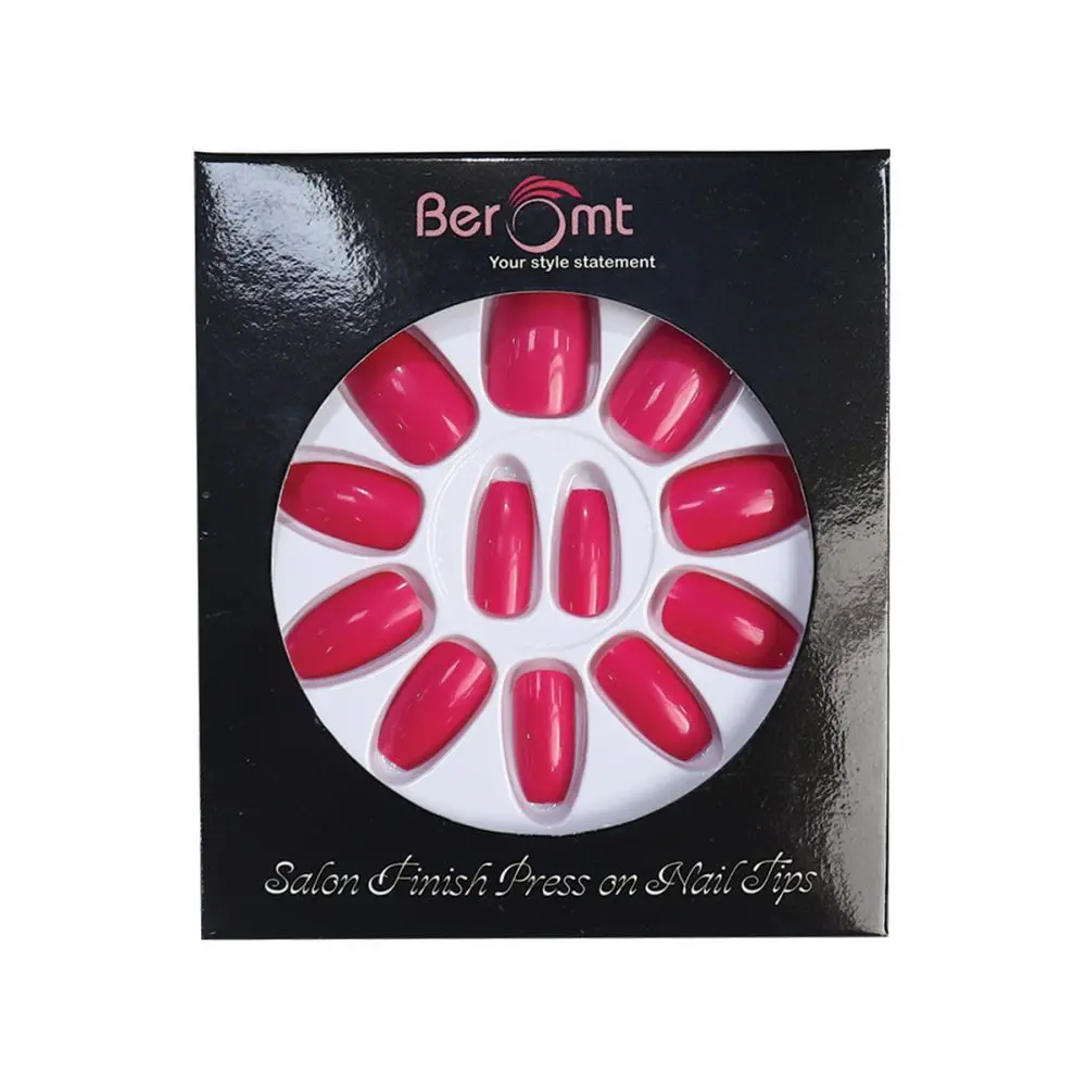 BEROMT PREMIUM GLOSSY NAILS - 433 (NAIL KIT INCLUDED)