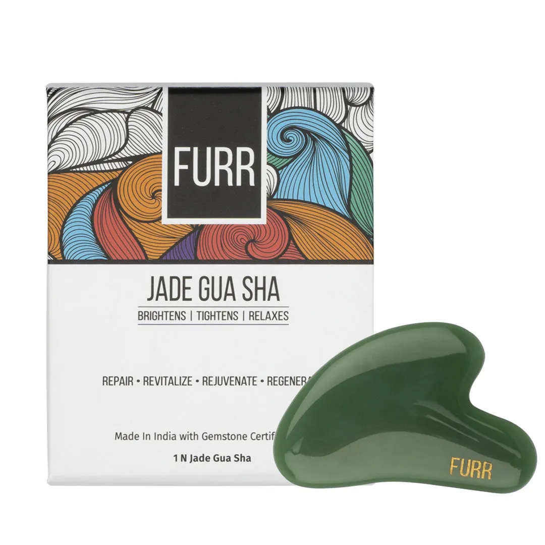 Pee Safe Jade Gua Sha Reduces Fine Lines & Wrinkles Made In India With Gemstone Certification