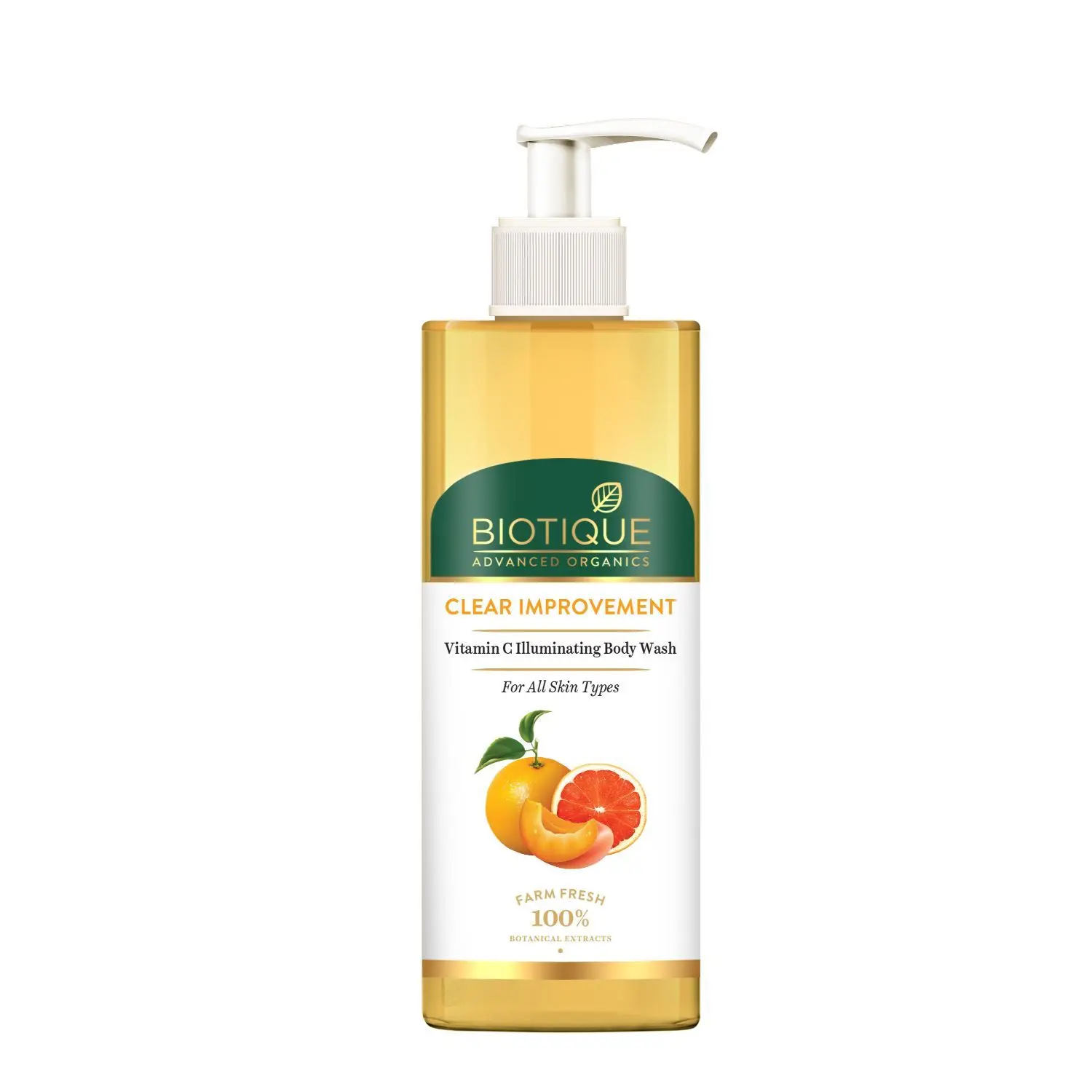 Biotique Advanced Organics Clear Improvement Vitamin C Illuminating Body Wash (200 ml)