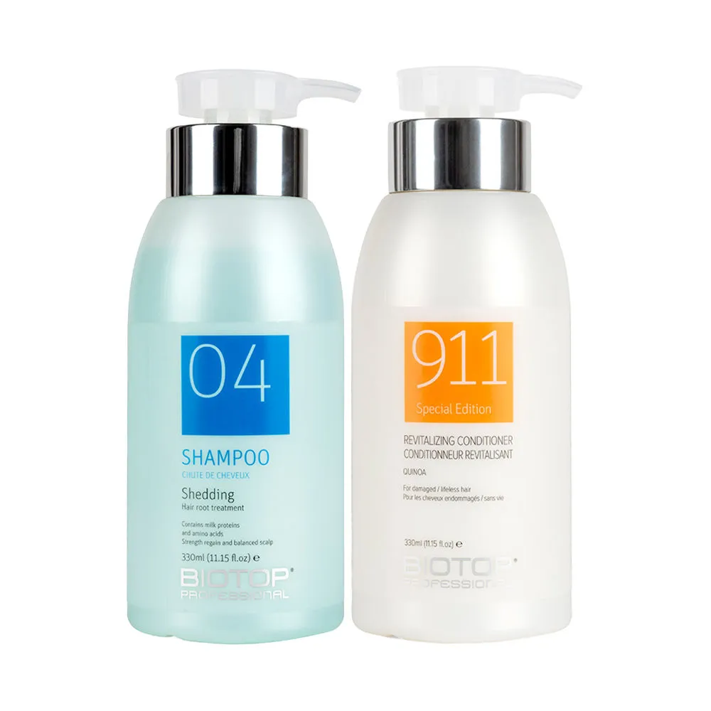 Biotop Professional 04 Shedding Shampoo 330ml + 911 Quinoa Conditioner 330ml